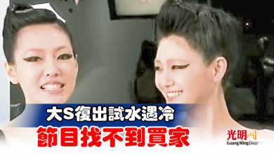 Photo of 大S復出試水遇冷 節目找不到買家