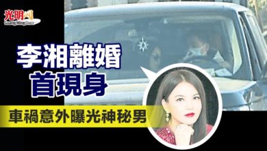 Photo of 李湘離婚首現身 車禍意外曝光神秘男