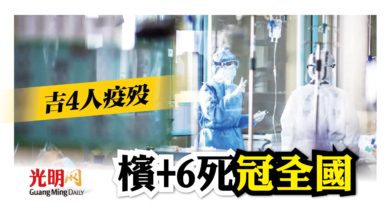 Photo of 吉4人疫歿 檳+6死冠全國