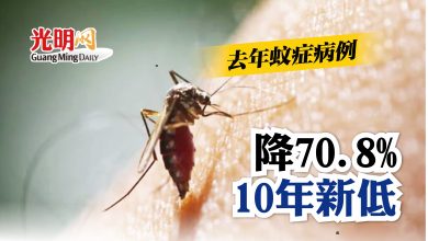 Photo of 去年蚊症病例 降70.8%10年新低