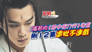 Photo of 張若昀《雪中悍刀行》收官 刪12集遭批不連戲