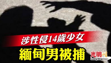 Photo of 涉性侵14歲少女 緬甸男被捕