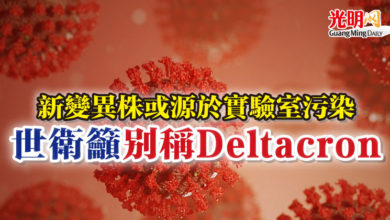 Photo of 新變異株或源於實驗室污染 世衛籲別稱Deltacron