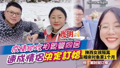 Photo of 疫情助攻 相親變同居 速成情侶決定訂婚