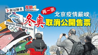 Photo of 【新冠肺炎】再一宗 北京疫情嚴峻 冬奧取消公開售票