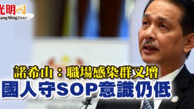 Photo of 諾希山：職場感染群又增 國人守SOP意識仍低