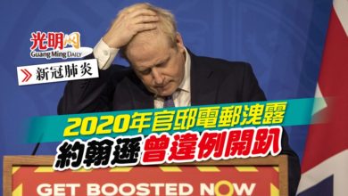 Photo of 【新冠肺炎】2020年官邸電郵洩露 約翰遜曾違例開趴