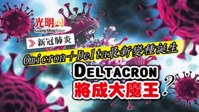 Photo of 【新冠肺炎】Omicron＋Delta最新變種誕生 Deltacron將成大魔王？