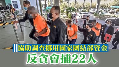 Photo of 協助調查挪用國家團結部資金  反貪會捕22人