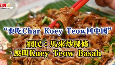 Photo of “要吃Char Koey Teow回中國” 網民：馬來炒粿條應叫Kuey Teow Basah