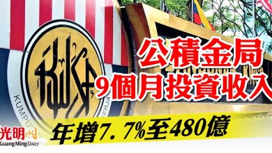 Photo of 公積金局9個月投資收入 年增7.7%至480億