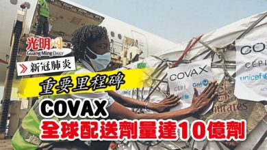 Photo of 【新冠肺炎】重要里程碑 COVAX全球配送劑量達10億劑