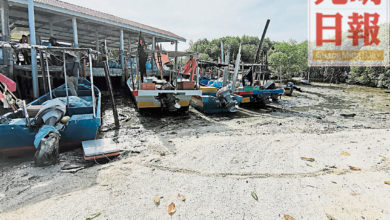 Photo of 河床變淺灘 角頭碼頭30小船擱淺