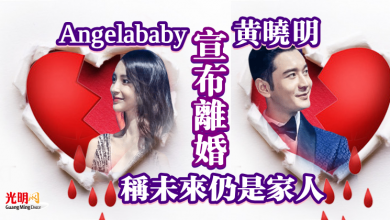 Photo of 黃曉明Angelababy宣布離婚 稱未來仍是家人
