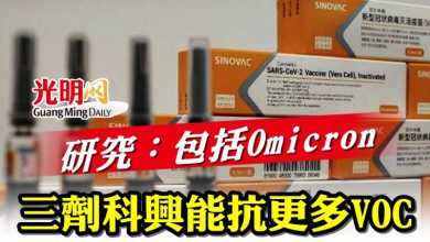 Photo of 研究：包括Omicron 三劑科興能抗更多VOC