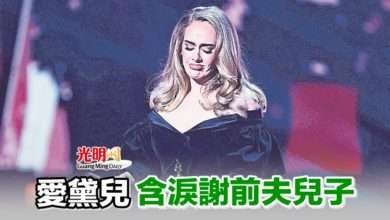 Photo of 愛黛兒 含淚謝前夫兒子