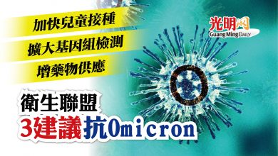 Photo of 加快兒童接種 擴大基因組檢測 增藥物供應 衛生聯盟3建議抗Omicron