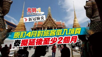 Photo of 【新冠肺炎】原訂4月對旅客徵入境費  泰擬延後至少2個月