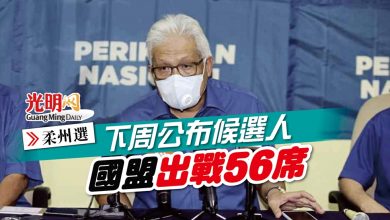 Photo of 【柔州選】下周公布候選人 國盟出戰56席