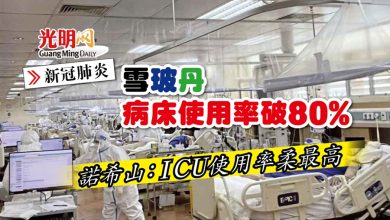 Photo of 【新冠肺炎】雪玻丹病床使用率破80% 諾希山：ICU使用率柔最高