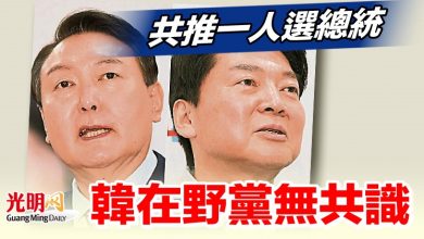 Photo of 共推一人選總統 韓在野黨無共識