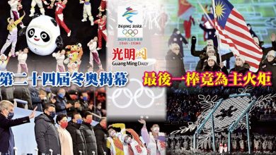 Photo of 【北京冬奧】 第二十四屆冬奧揭幕 最後一棒竟為主火炬