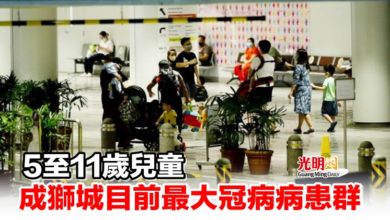Photo of 5至11歲兒童 成獅城目前最大冠病病患群