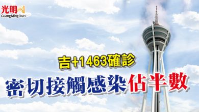 Photo of 吉+1463確診 密切接觸感染佔半數