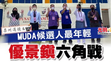 Photo of 【柔州選提名】MUDA候選人最年輕 優景鎮六角戰
