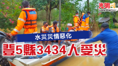 Photo of 水災災情惡化  登5縣3434人受災