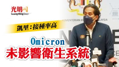 Photo of 凱里：接種率高 Omicron未影響衛生系統