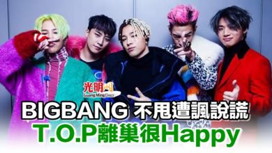 Photo of BIGBANG 不甩遭諷說謊 T.O.P離巢很Happy