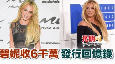 Photo of 碧妮收6千萬 發行回憶錄