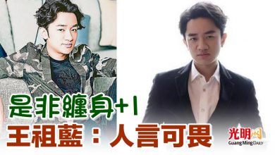 Photo of 是非纏身+1 王祖藍：人言可畏