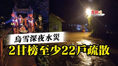Photo of 烏雪深夜水災  2甘榜至少22戶疏散