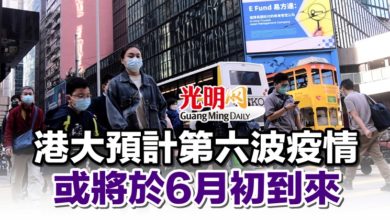 Photo of 港大預計第六波疫情或將於6月初到來