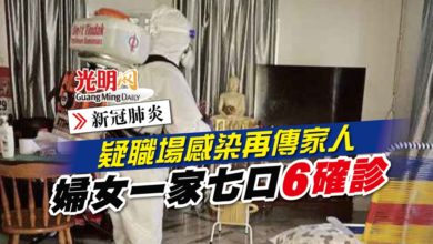 Photo of 【新冠肺炎】疑職場感染再傳家人 婦女一家七口6確診