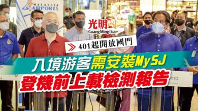 Photo of 【401起開放國門】入境游客需安裝MySJ 登機前上載檢測報告