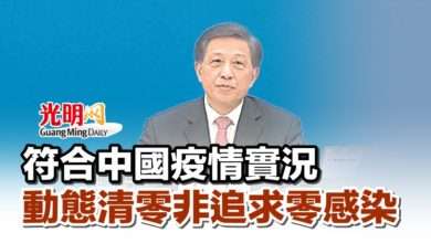 Photo of 符合中國疫情實況 動態清零非追求零感染