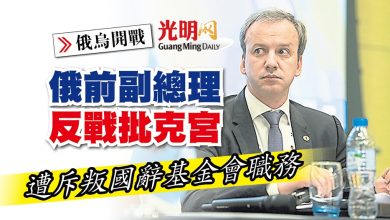 Photo of 【俄烏開戰】俄前副總理反戰批克宮 遭斥叛國辭基金會職務