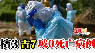 Photo of 檳3 吉7宗 玻0 死亡病例