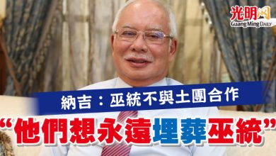 Photo of 納吉：巫統不與土團合作 “他們想永遠埋葬巫統”