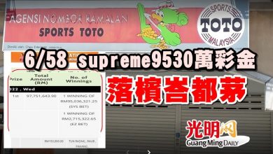 Photo of 6/58 supreme9530萬彩金  落檳峇都茅