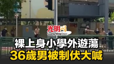 Photo of 裸上身小學外遊蕩 36歲男被制伏大喊