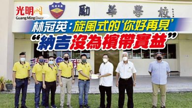 Photo of 林冠英：旋風式的‘你好再見’  “納吉沒為檳帶實益”