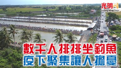 Photo of 數千人排排坐釣魚  疫下聚集讓人擔憂