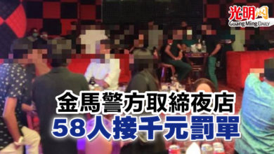 Photo of 金馬警方取締夜店 58人接千元罰單