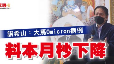 Photo of 諾希山：大馬Omicron病例  料本月杪下降