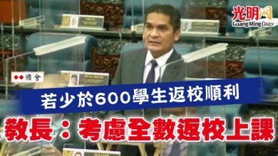 Photo of 【國會】若少於600學生返校順利 拉茲：考慮全數返校上課