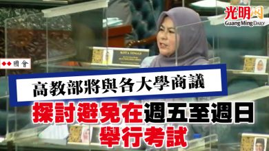 Photo of 【國會】高教部將與各大學商議 探討避免在週五至週日舉行考試